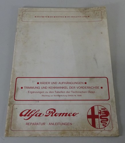 Werkstatthandbuch alfa romeo - werkstatthandbuch,