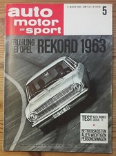 Auto Motor Sport 05/63 Opel
