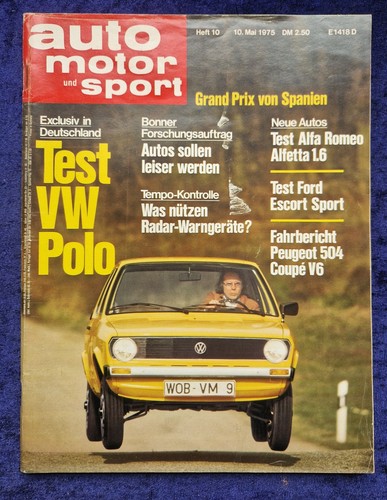 Auto motor sport ams 1975 - auto, 10/1975