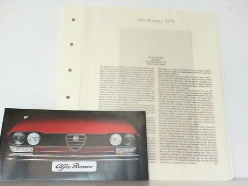 Alfa romeo 1975 reihe - romeo,, 1975.