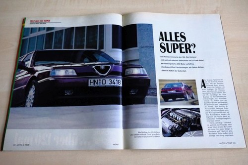Mot 1993 alfa romeo - mot, 164